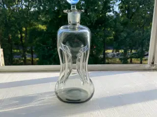Holmegaard glas klukflaske