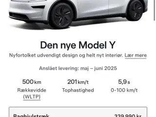 3800kr rabat, ved køb af ny Tesla