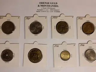 Sæt af 8 Grønlandske Mønter, 1926-1964