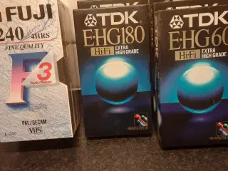 VHS bånd .helt nye og uåbnede'