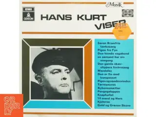 Hans Kurt - Viser Vinylplade fra Odeon Musik (str. 31 x 31 cm)