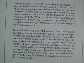 kamma rahbeks brevveksling med chr. molbech 1-3, a