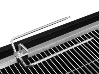 Elektrisk grill med rotisserie rustfrit stål