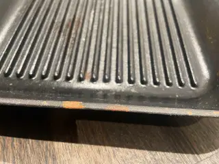 Raadvad støvejerns grillpande, brugt ganske lidt