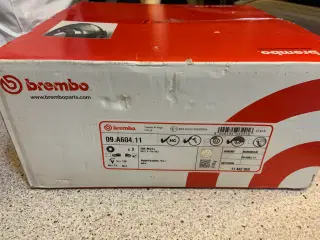 Uåbnet bremseskiver 