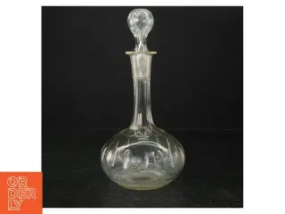 Glaskaraffel med prop (str. 26 cm)