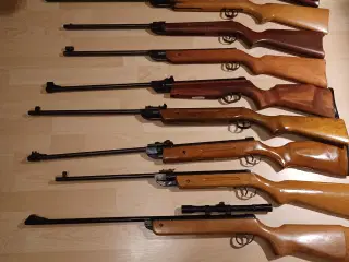 luftgeværer 9 stk