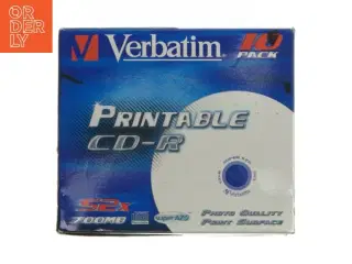 Verbatim 10-pakke Printable CD-R fra Verbatim