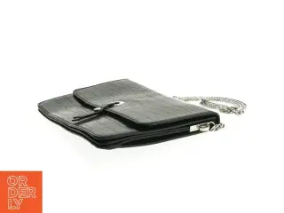 Sort krokodillepræget skuldertaske fra Zara (str. 27 x 16 cm)