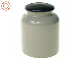 Fransk Keramik krukke med låg (str. 12 x 10 cm)