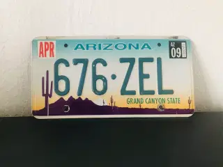 Nummerplade Vintage - US Arizona
