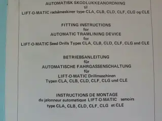 monteringsvejledning nordsten lift-o-matic, emne: 
