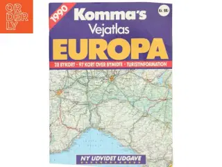 Komma&#39;s Vejatlas Europa (Bog)