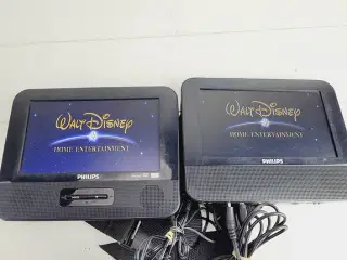 ⭐️- 2 stk LCD Skærme m. Mini dvd afspiller