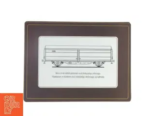 Railway placemats fra Lady Clare (str. 39 x 29 cm. 4 styk)