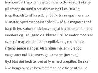 Firevac transport Træpiller 