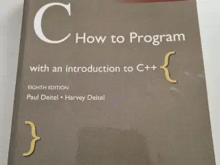 C How to Program with an introduktion to C++