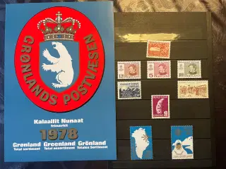Grønland - 11 forskellige postfriske årsmapper
