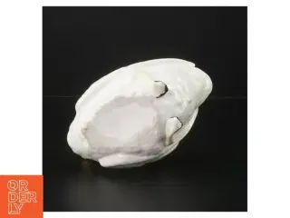 Porcelæn svane figurine (str. H 12 cm, b 16 cm)