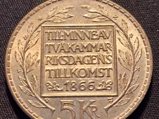 Sverige 5 kroner 1966 sølv