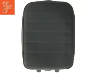 Sort kuffert med hjul (str. 48 x 35 cm)