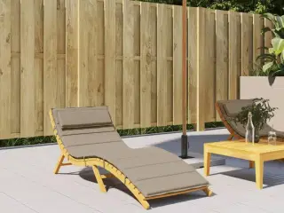 Hynde til liggestol 180x60x3 oxfordstof gråbrun