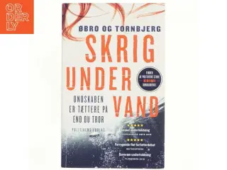 Skrig under vand af Jeanette Øbro Gerlow (Bog)