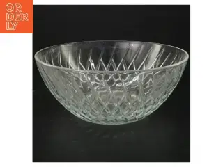 Glas skål med mønster (str. Ø 20 cm)