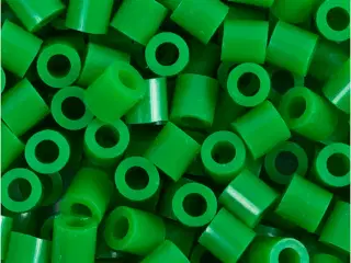 Rørperler, str. 5x5 mm, hulstr. 2,5 mm, medium, grøn (32230), 6000stk./ 1 pk.