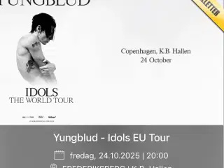 2 stk billetter til YungBlud i KB hallen
