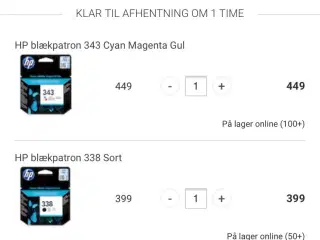 Hp blækpatroner 338 & 348