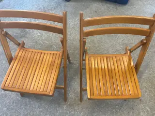 2 stk klap stole i bøg 