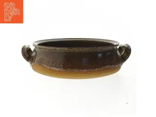 Keramisk fad med to håndtag (str. Ø 23 cm)