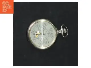 Lommeur i sølvfarve fra Gentry (str. Ø. 4,5 cm)