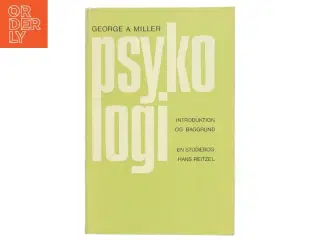 George Miller, Psykologi