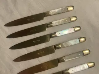 Vintage knive - bronze & perlemor
