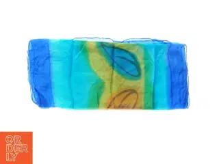 Flerfarvet silketørklæde (str. 45 x 165 cm)