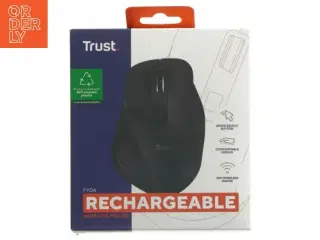Trust Fyda genopladelig trådløs mus fra Trust (str. 13x15 cm)