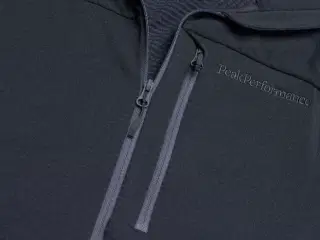 Peak Performance Fleecetrøje M Light Zip Hood Blå