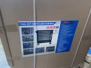 BATO værktøjsskab med værktøj – 358 dele – NY