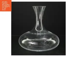 Gennemsigtig glaskaraffel (str. 22 cm)