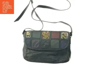 Skuldertaske med patchwork-design (str. 29x20 cm)