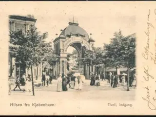 Hilsen fra København -Tivolis Indgang - F.M. & Co