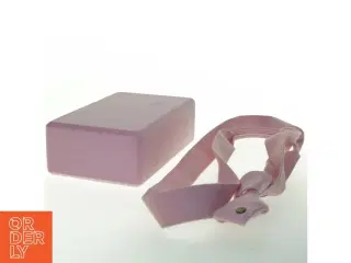 Yogablok med rem (str. 22x14 cm)