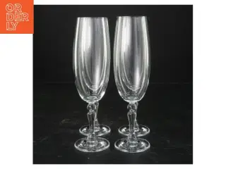 Sæt med 4 champagneglas (str. 20 cm)