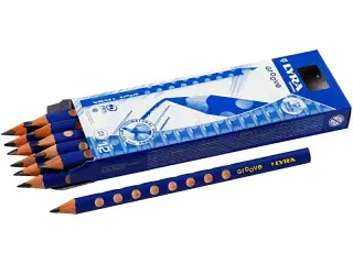 Groove Graphite Blyant, diam. 10 mm, B, mine 4,25 mm, 12stk./ 1 pk.
