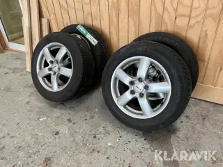 Alufælge med dæk Rial 4 styk