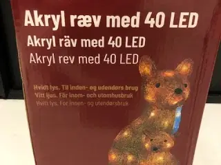AKRYL  Ræv m/unge