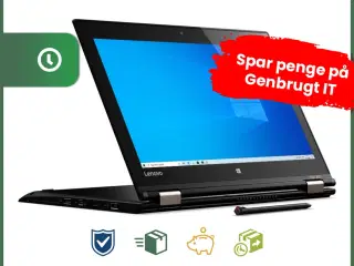 12" Lenovo Thinkpad Yoga 260 - Intel i5 6300U 2,4GHz 256GB SSD 8GB Win10 Pro - Touch - Grade B - bærbar computer