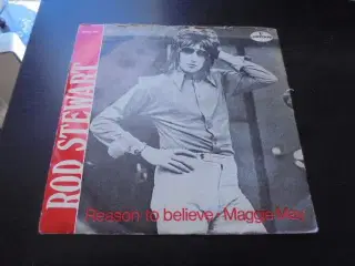 Single - Rod Stewart - Reason to believe / Maggie 